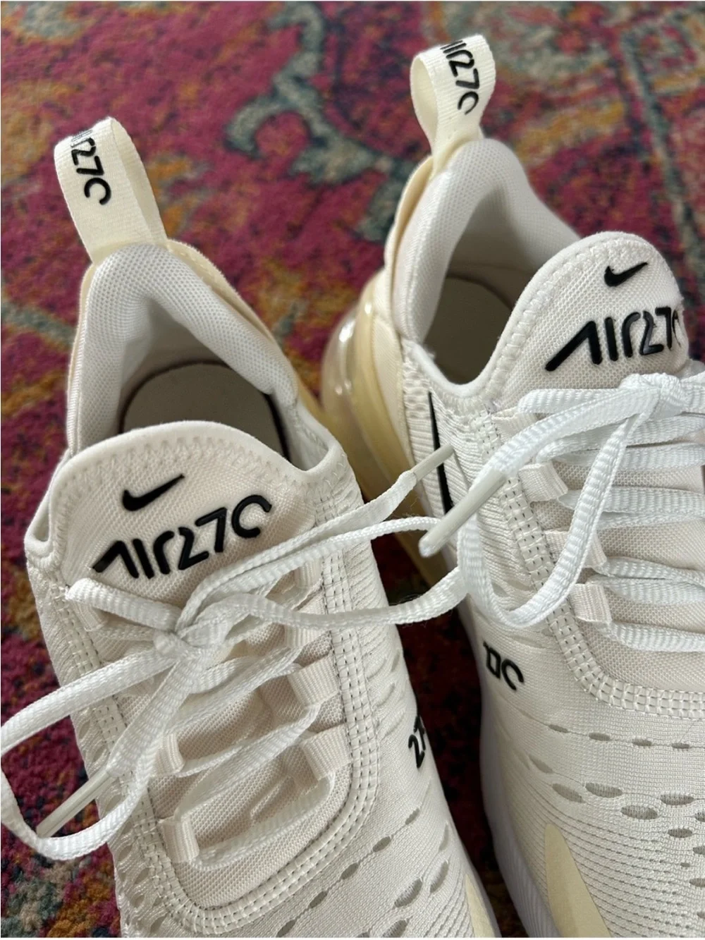 Nike | Women’s Air Max 270 Cream/Black ‘Sail/Coconut’ Sneakers Size 7